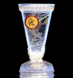 オールド・バカラ 1878年頃 ジャポニスム オパールセント 大型花瓶