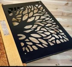 BLACK DESIGN ツリー柄アイアンプレート ※2枚セット - メルカリ