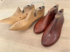 アンティーク 靴木型 2セット - メルカリ