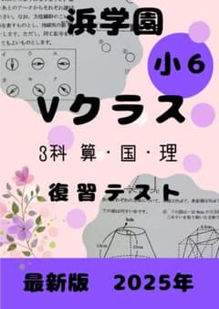 浜学園 小6 2025年 最新版 Vクラス 復習テスト 実力〜No.39 - メルカリ