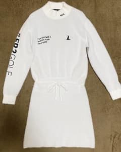 fr2ゴルフ】ワンピース モコモコ 冬用 ホワイト M レディース - メルカリ