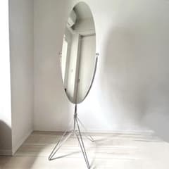 80s】アスプルンド アロー スタンドミラー 全身鏡 オーバル スペース