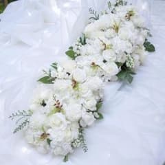 結婚式 装花 高砂 ケーキ台 造花 大幅最終値下げ！ - メルカリ