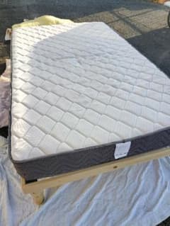 タンスのげん セミダブルベッド ニトリ コイルマットレス 2点セット