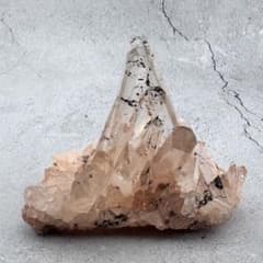 G-159マダガスカル産 オレンジピンククォーツクラスター 天然石 水晶