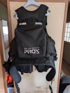 PROX フィッシングベスト ブラック バッカニア フローティングベスト