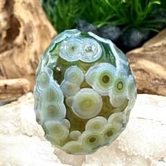 ゴビ瑪瑙 原石 1468 ゴビアゲート 天眼 鉱物 標本 天然石 17.0g