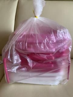 今だけ値下げ☆タッパーウエア ピンクとカラフルカルテット2点 - メルカリ