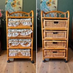 籐 ラタン チェスト インテリア 昭和レトロ 箪笥 - メルカリ