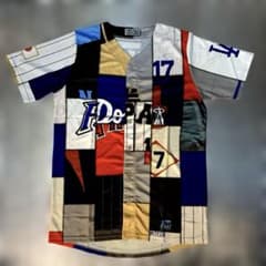 大谷翔平 プリントサイン付き歴代ミックスユニフォーム 50/50CLUB