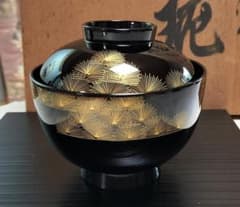 輪島塗 寿松 沈金 5客 蓋付き お吸物椀 共箱 懐石膳 茶道具 - メルカリ