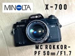 MINOLTA X-700 ＋ MC ROKKOR-PF 50mm F1.7 - メルカリ