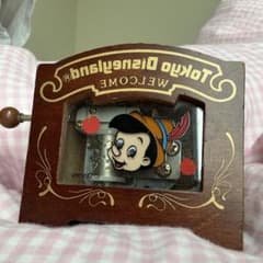 レトロ】 東京ディズニーランド 手回し オルゴール ピノキオ 星に願い