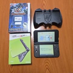 New Nintendo 3DS LL ライム×ブラック＆ハンティングギアセット - メルカリ