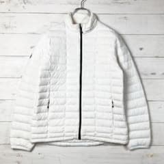 モンベル ライトダウンジャケット 薄手 ロゴ刺繍 白 L100 12 - メルカリ