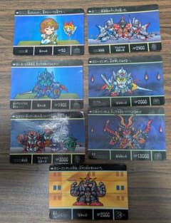 レトロ品】SDガンダム外伝騎士の秘密、外伝の謎 7枚セットカード 食玩