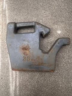 即購入不可】金属製 25kg おもり トラクターフロント用 - メルカリ