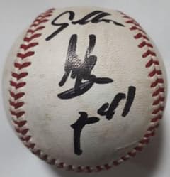 引退記念NPB公式球】雄平選手（東京ヤクルトスワローズ) 直筆サイン