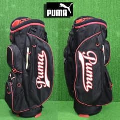 PUMA/プーマ ゴルフ 軽量キャディバッグ9型【黒×赤】美品！ - メルカリ