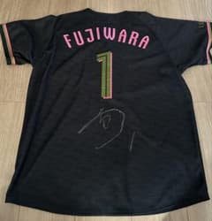 藤原恭大 サイン入り ブラックサマーユニフォーム Mサイズ - メルカリ