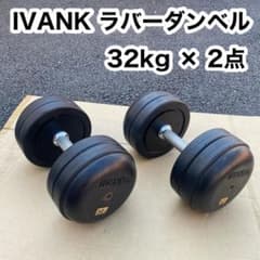 引き取り限定】 IVANK イヴァンコ ラバー ダンベルセット 32kg 2点