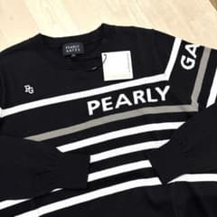 パーリーゲイツ☆新品 配色ボーダーコットンクルーネックニット - メルカリ