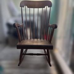 飛騨産業 キツツキ 木製ロッキングチェア ダークブラウン - メルカリ