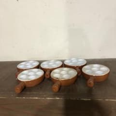 フランス製 emile henry エスカルゴ プレート 6個 アヒージョにも