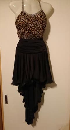 フィッシュテイルスカート ラテン 社交ダンス アシンメトリー