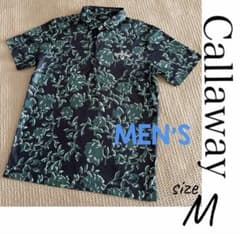 超美品】Callaway ♪メンズ葉柄ポロシャツ Mサイズ - メルカリ