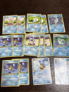 ポケモンカード旧裏 ゼニガメ、カメール、カメックス キラ、わるい