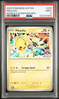 大特価 PSA9ピカチュウ WCS入場特典プロモ 英語版【ポケモンカード