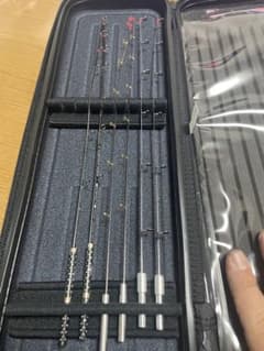 ワカサギ穂先（ケース付）JJカスタム・大木スペシャル・K-ZAN 6本