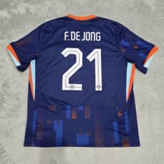 オランダ代表 2024 デヨング ユニフォーム XL NIKE ナイキ ブルー