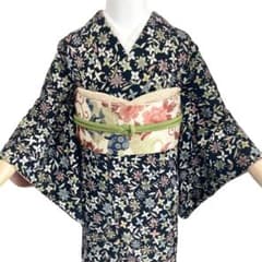 昭和レトロ 大正ロマン アンティーク着物NO4 - メルカリ