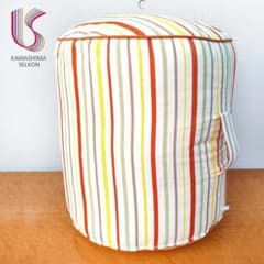 特注品 川島織物 セルコン vita ボーダー 俵型 ビーズクッション