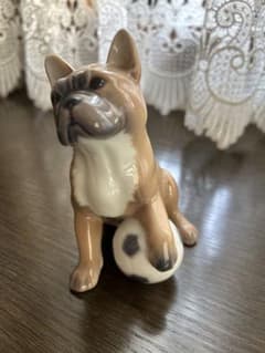 ⭐︎美品⭐︎ロイヤルコペンハーゲン2018フィギュリン犬サッカーボール