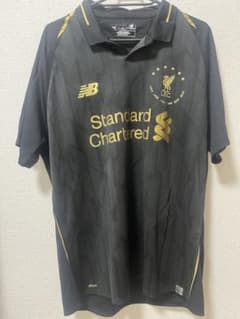 リバプールFC 18/19UCL優勝記念ユニフォーム 黒×金 L-XLサイズ - メルカリ