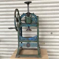 昭和 大正 レトロ 手動式 かき氷機 青緑 かき氷 アンティーク 氷削り