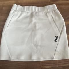 美品】PGG レディース ゴルフスカート ホワイト - メルカリ