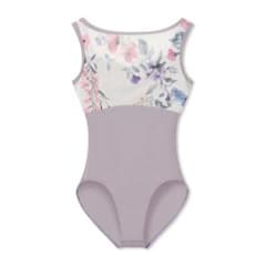 チャコット レオタード 花柄 ラベンダー Lサイズ - メルカリ
