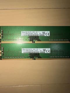 SKhynix DDR4 16GB セット8GB 2666MHz x2 - メルカリ
