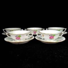 ♪美品♪ヘレンド イートン スープカップ カップ&ソーサー 5客 - メルカリ