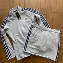 アディダス ゴルフ フリース ジャケット スカート セットアップ L