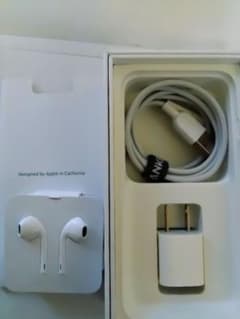 iPhone SE（第2世代）空箱 イヤホン（新品） 充電アダプタ,ケーブル