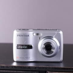スマホ転送】単三電池で動く！PENTAX optio E40 コンデジ - メルカリ