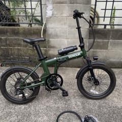 引取限定 EENOUR 電動アシスト折りたたみ自転車 20インチ グリーン