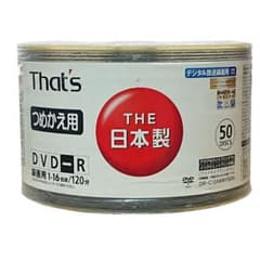That's 太陽誘電 録画用DVD-R 50枚 CPRM対応 つめかえ用 - メルカリ