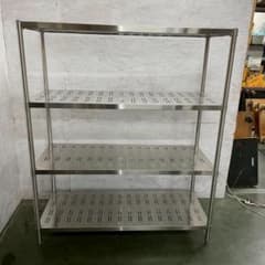 tanico ステンレス製 3段ラック 状態良好 スチールラック Y1931 - メルカリ
