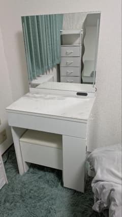 ゆーと様専用 LED付きセラミック天板一面鏡ドレッサー ニトリ - メルカリ